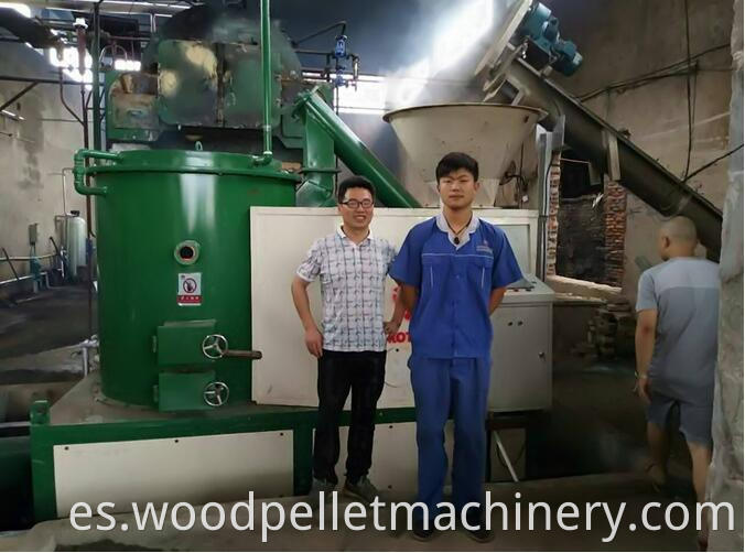 customer biomass pellet burner 